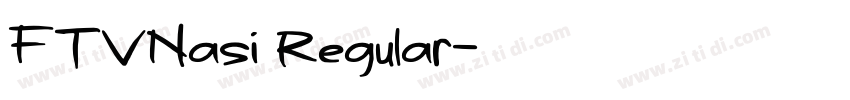 FTVNasi Regular字体转换